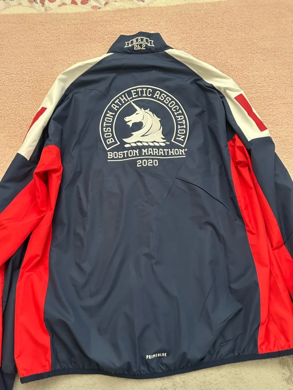 adidas Originals Navy, Red & Cream Track Windbreaker Jacket - Picture 2 of 4